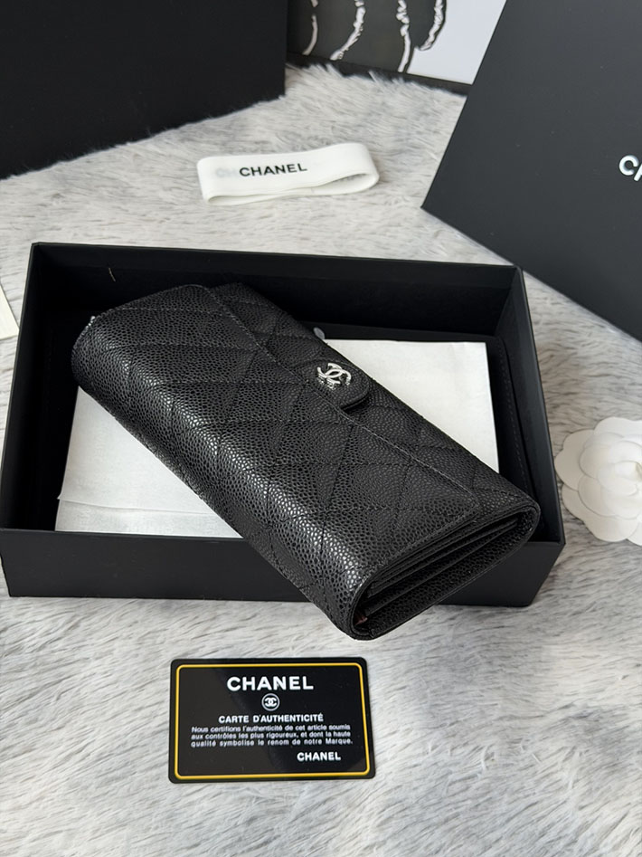 最高級シャネルスーパーコピー CHANEL マトラッセ クラシック ロング フラップ ウォレット ブラック AP0241 Y01588 C3906 シャネル財布コピー - 画像 (9)