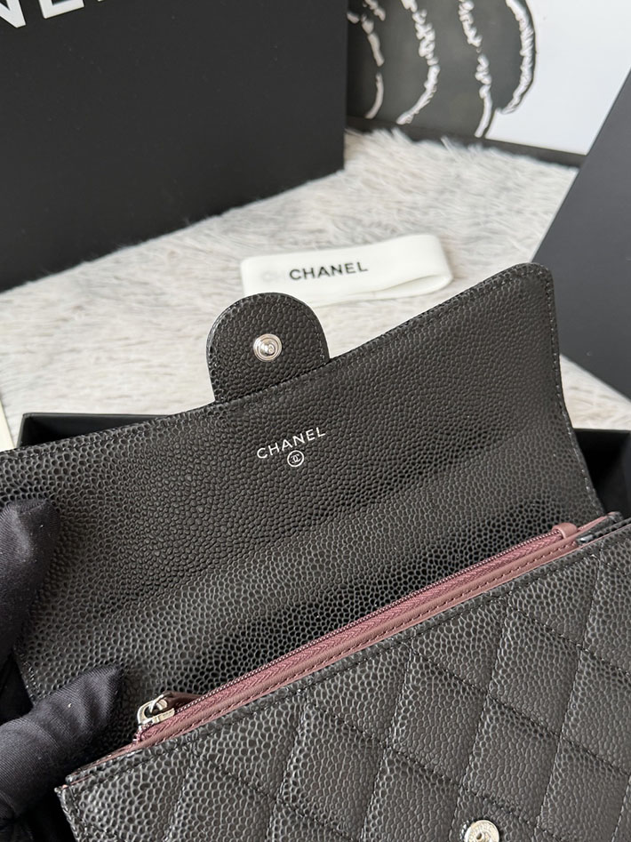 最高級シャネルスーパーコピー CHANEL マトラッセ クラシック ロング フラップ ウォレット ブラック AP0241 Y01588 C3906 シャネル財布コピー - 画像 (5)