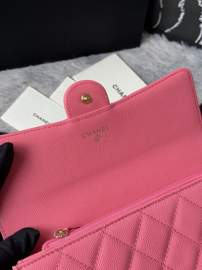 最高級シャネルスーパーコピー CHANEL マトラッセ クラシック ロング フラップ ウォレット ピンク AP0241 Y01864 NG750 シャネルの財布を持つ 女 - 画像 (4)