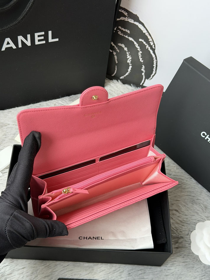 最高級シャネルスーパーコピー CHANEL マトラッセ クラシック ロング フラップ ウォレット ピンク AP0241 Y01864 NG750 シャネルの財布を持つ 女 - 画像 (3)