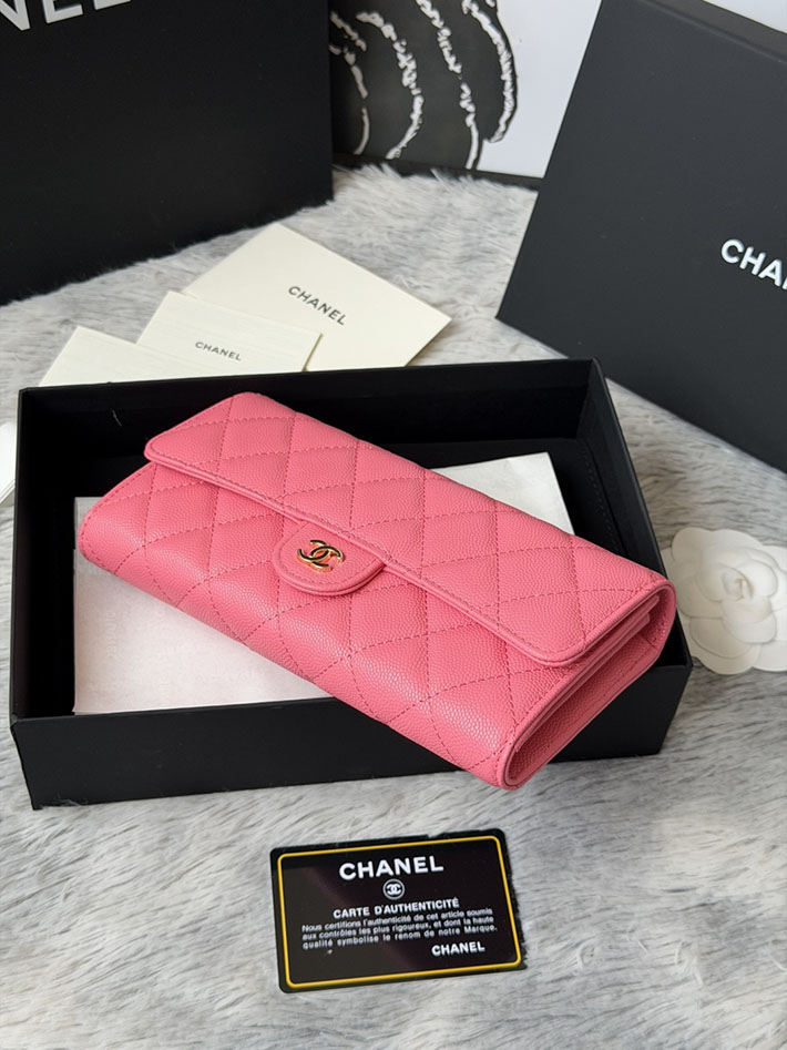最高級シャネルスーパーコピー CHANEL マトラッセ クラシック ロング フラップ ウォレット ピンク AP0241 Y01864 NG750 シャネルの財布を持つ 女 - 画像 (10)