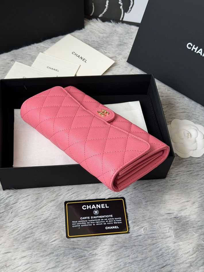 最高級シャネルスーパーコピー CHANEL マトラッセ クラシック ロング フラップ ウォレット ピンク AP0241 Y01864 NG750 シャネルの財布を持つ 女 - 画像 (9)