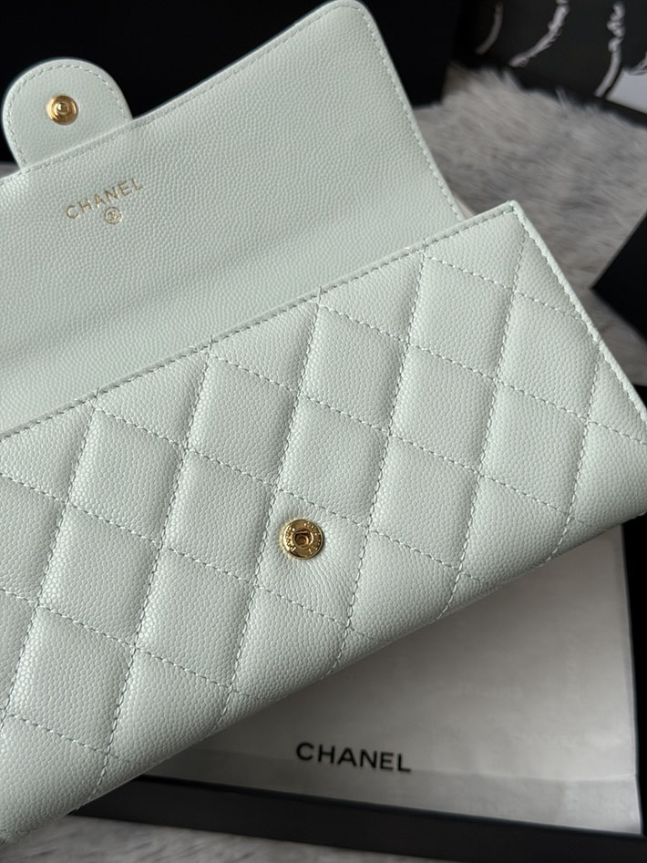 最高級シャネルスーパーコピー CHANEL マトラッセ クラシック ロング フラップ ウォレット ライトブルー AP0241 Y01864 N0195 シャネル 財布 人気ランキング - 画像 (4)
