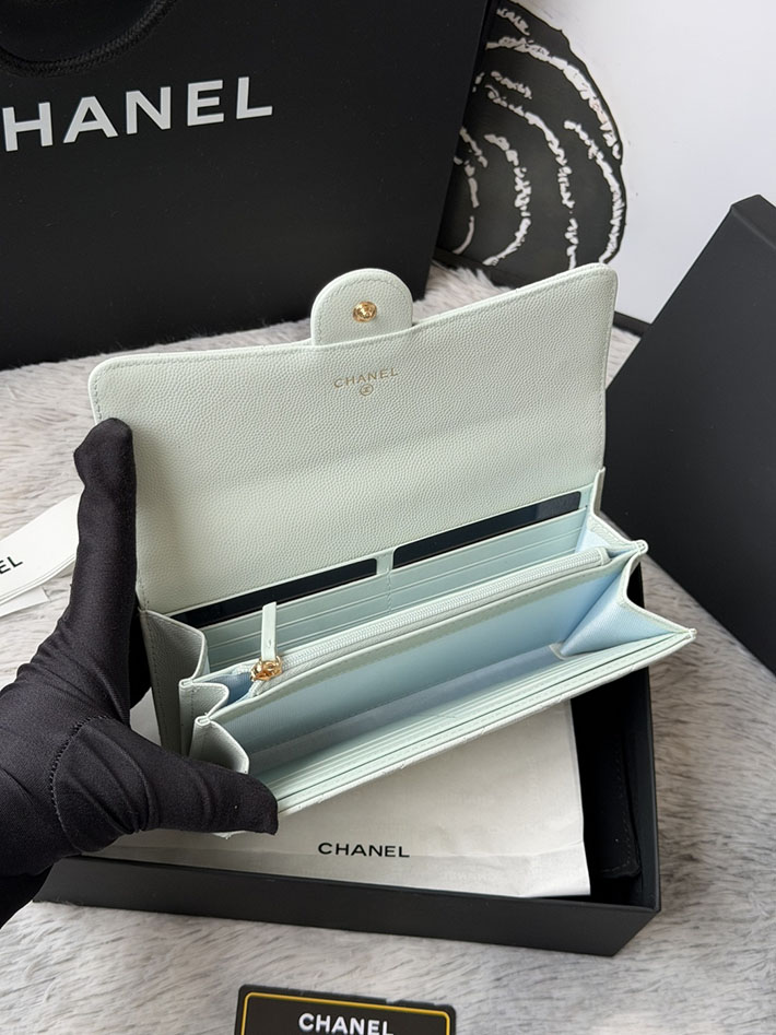 最高級シャネルスーパーコピー CHANEL マトラッセ クラシック ロング フラップ ウォレット ライトブルー AP0241 Y01864 N0195 シャネル 財布 人気ランキング - 画像 (3)
