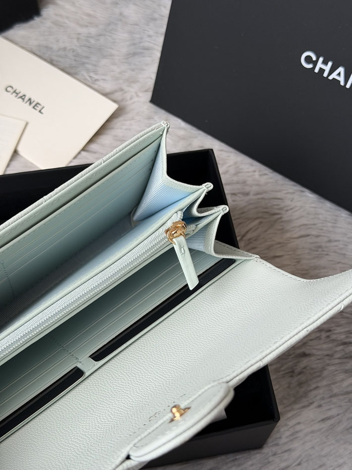 最高級シャネルスーパーコピー CHANEL マトラッセ クラシック ロング フラップ ウォレット ライトブルー AP0241 Y01864 N0195 シャネル 財布 人気ランキング - 画像 (2)