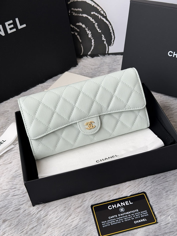 最高級シャネルスーパーコピー CHANEL マトラッセ クラシック ロング フラップ ウォレット ライトブルー AP0241 Y01864 N0195 シャネル 財布 人気ランキング - 画像 (12)
