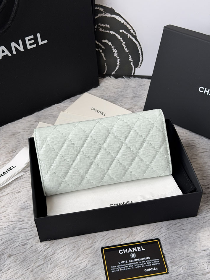 最高級シャネルスーパーコピー CHANEL マトラッセ クラシック ロング フラップ ウォレット ライトブルー AP0241 Y01864 N0195 シャネル 財布 人気ランキング - 画像 (11)