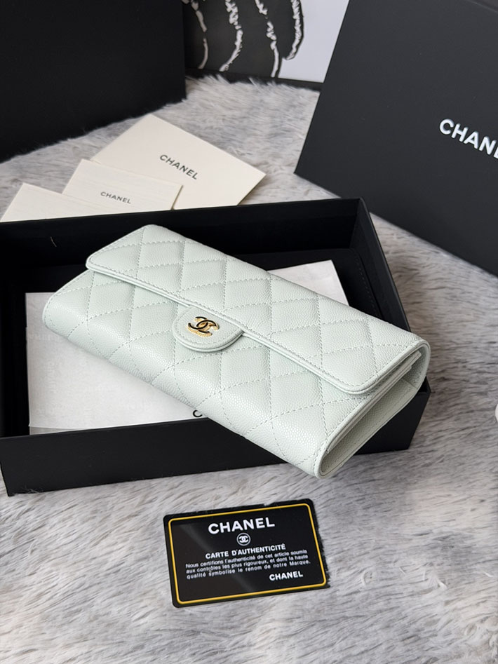 最高級シャネルスーパーコピー CHANEL マトラッセ クラシック ロング フラップ ウォレット ライトブルー AP0241 Y01864 N0195 シャネル 財布 人気ランキング - 画像 (10)