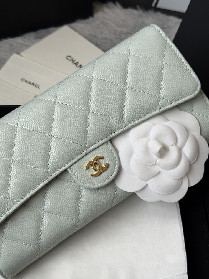 最高級シャネルスーパーコピー CHANEL マトラッセ クラシック ロング フラップ ウォレット ライトブルー AP0241 Y01864 N0195 シャネル 財布 人気ランキング - 画像 (7)