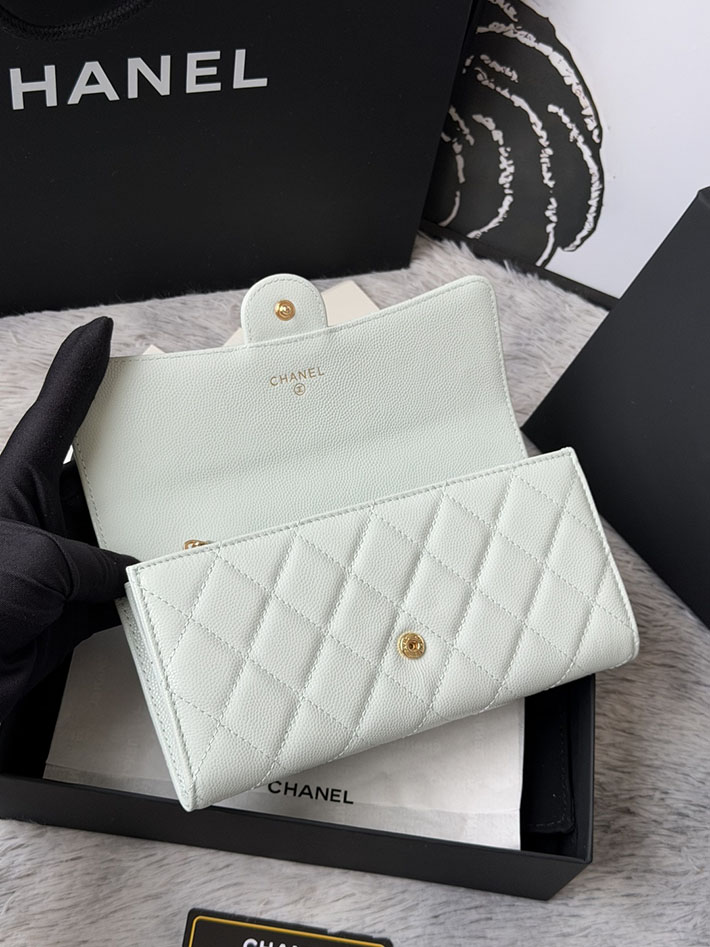 最高級シャネルスーパーコピー CHANEL マトラッセ クラシック ロング フラップ ウォレット ライトブルー AP0241 Y01864 N0195 シャネル 財布 人気ランキング - 画像 (6)