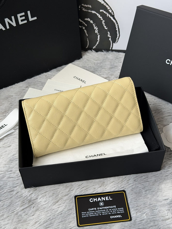 最高級シャネルスーパーコピー CHANEL マトラッセ クラシック ロング フラップ ウォレット ライトイエロー 2634220 シャネル 財布 公式 - 画像 (11)