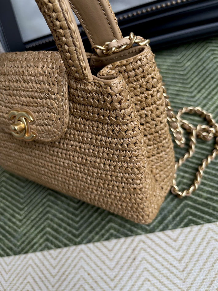最高級シャネルスーパーコピー CHANEL 2026新作 ミニ ショッピング バッグ ベージュラフィア AS4416 B22677 U5552 シャネル バッグ アウトレット - 画像 (9)
