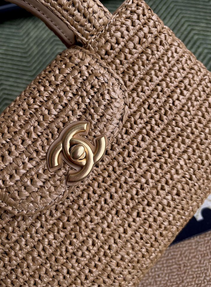 最高級シャネルスーパーコピー CHANEL 2026新作 ミニ ショッピング バッグ ベージュラフィア AS4416 B22677 U5552 シャネル バッグ アウトレット - 画像 (6)