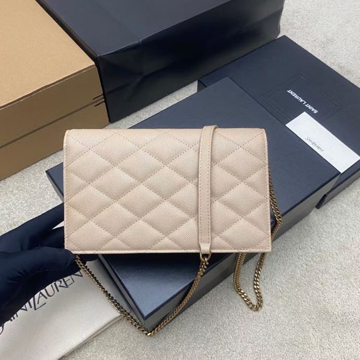 最高級サンローランスーパーコピー Saint Laurent パリ チェーンウォレット ベージュ 871149AAGOZ2721 サンローラン チェーン ウォレット ミニ - 画像 (9)
