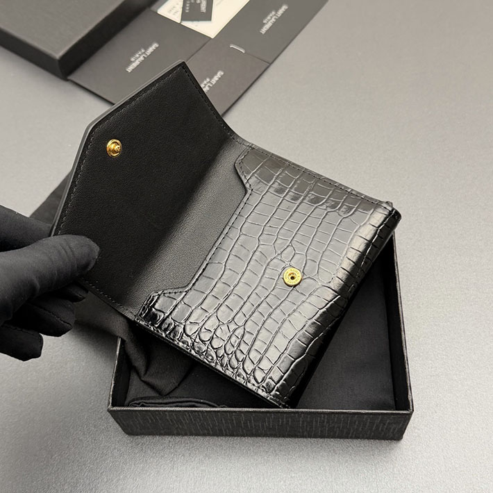 最高級サンローランスーパーコピー Saint Laurent アップタウン コンパクトウォレット ブラック 2634233 サンローラン 財布 アウトレット - 画像 (5)