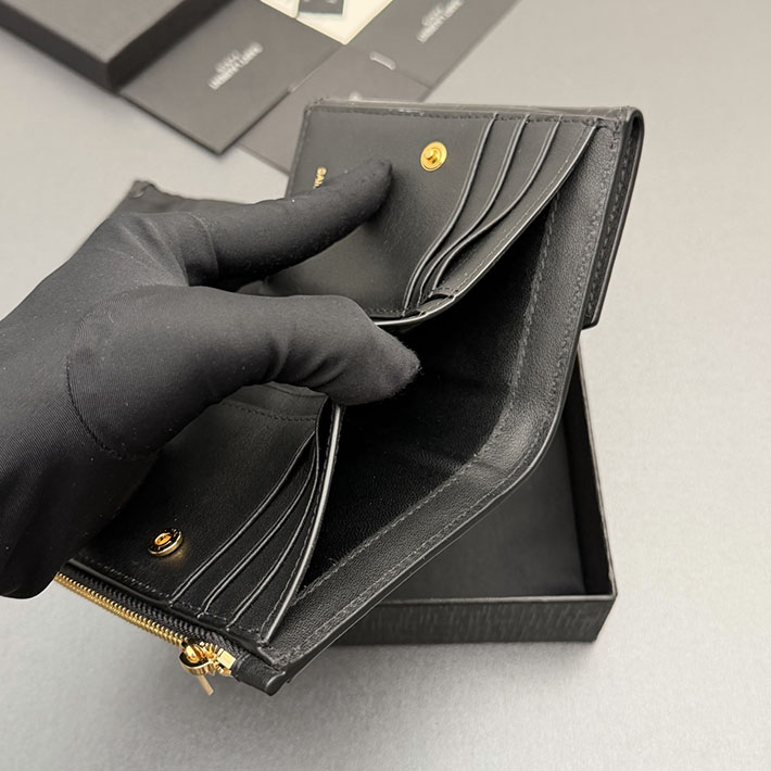最高級サンローランスーパーコピー Saint Laurent アップタウン コンパクトウォレット ブラック 2634233 サンローラン 財布 アウトレット - 画像 (3)