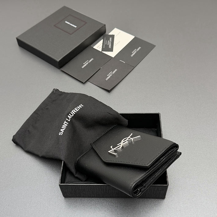 最高級サンローランスーパーコピー Saint Laurent アップタウン コンパクトウォレット ブラック 2634235 サン ローラン 財布 レディース - 画像 (8)