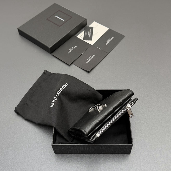 最高級サンローランスーパーコピー Saint Laurent アップタウン コンパクトウォレット ブラック 2634235 サン ローラン 財布 レディース - 画像 (7)