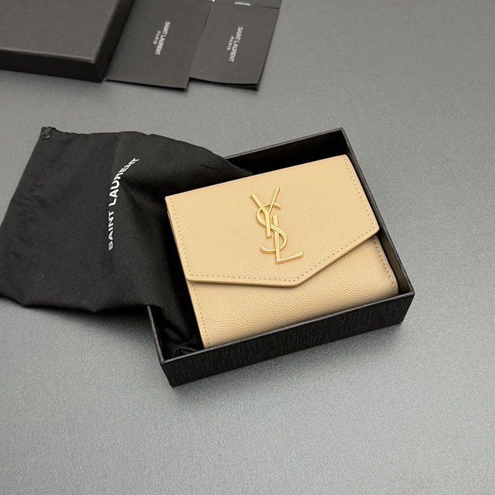 最高級サンローランスーパーコピー Saint Laurent アップタウン コンパクトウォレット ダークベージュ 2634236 サンローラン 財布 ミニ - 画像 (2)