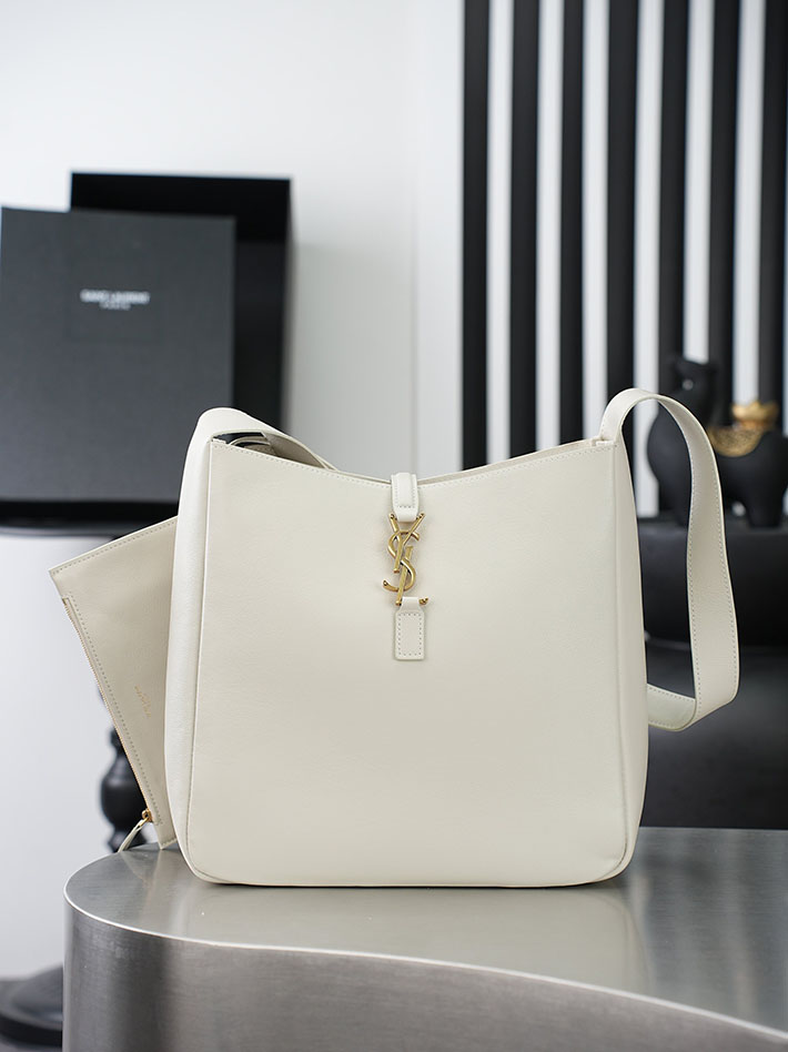 最高級サンローランスーパーコピー Saint Laurent LE 5 À 7 ソフト ラージ グレインレザー ホワイト 753837AAAUQ9207 サンローラン バッグ 人気ランキング - 画像 (13)