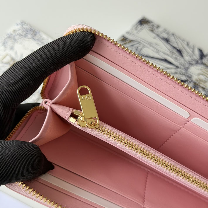 最高級ディオールスーパーコピー Lady Dior Voyageur スリムウォレット リボン S2600OUQC_5832 ディオール 財布 ピンク - 画像 (3)