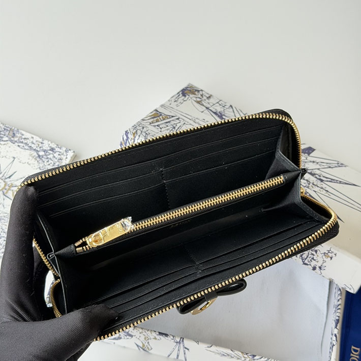 最高級ディオールスーパーコピー Lady Dior Voyageur スリムウォレット ブラック S2600OUQC_8425 レディース ディオール 財布 - 画像 (4)