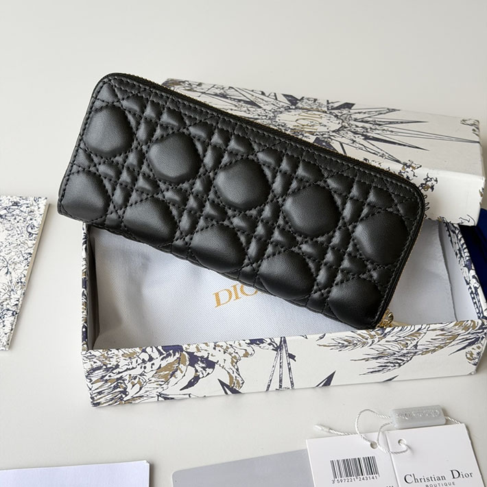 最高級ディオールスーパーコピー Lady Dior Voyageur スリムウォレット ブラック S2600OUQC_8425 レディース ディオール 財布 - 画像 (11)