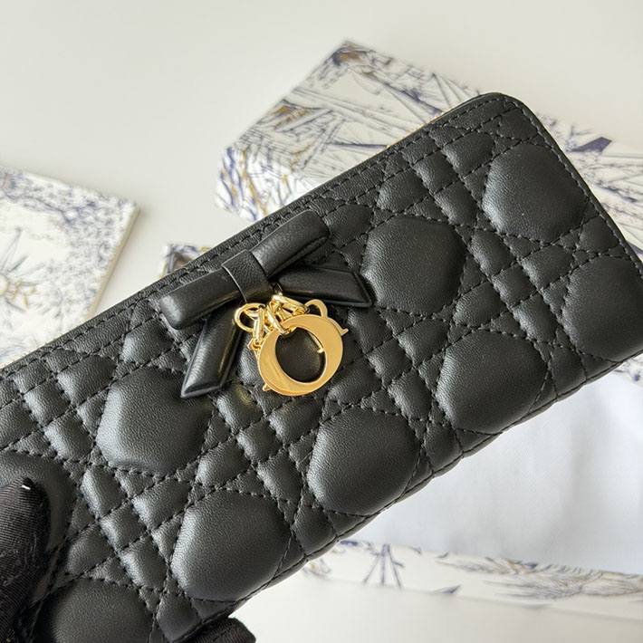 最高級ディオールスーパーコピー Lady Dior Voyageur スリムウォレット ブラック S2600OUQC_8425 レディース ディオール 財布 - 画像 (7)