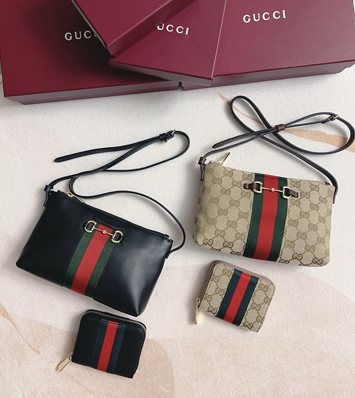 グッチ 財布 アウトレット GUCCI ウェブ付き GG ジップアラウンドウォレット サンド&ダークブラウン 867349 FAF1B 9653 GUCCI ミニ財布 アウトレット - 画像 (2)