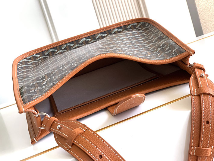 最高級ゴヤールスーパーコピー GOYARD クロスボディ バッグ ミュゼット PM ブラウン ブラック MUSETTPMLTY03TY01P ゴヤールバッグコピー - 画像 (3)