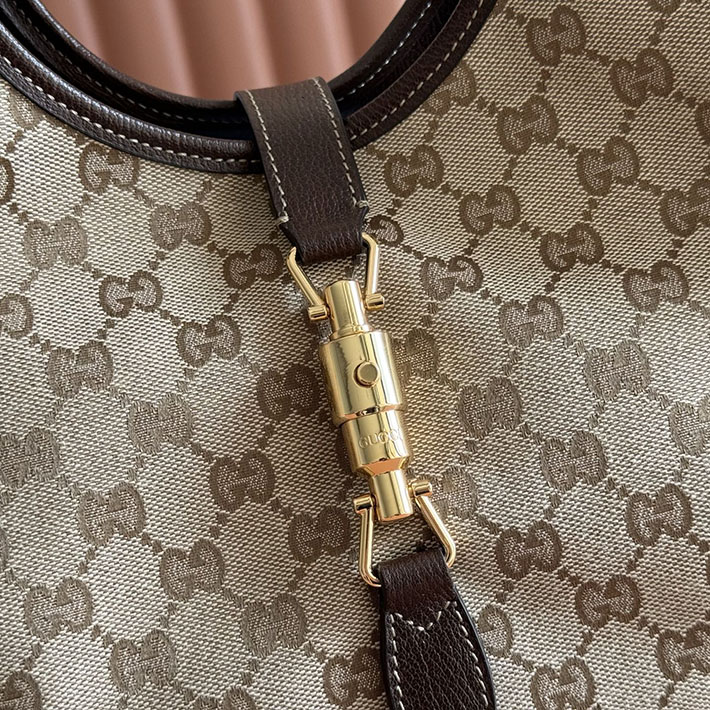 グッチ直営アウトレット店 GUCCI メルカート ミディアム トートバッグ サンド&ダークブラウン 866645 FAFV2 9651 グッチ バッグ アウトレット - 画像 (6)