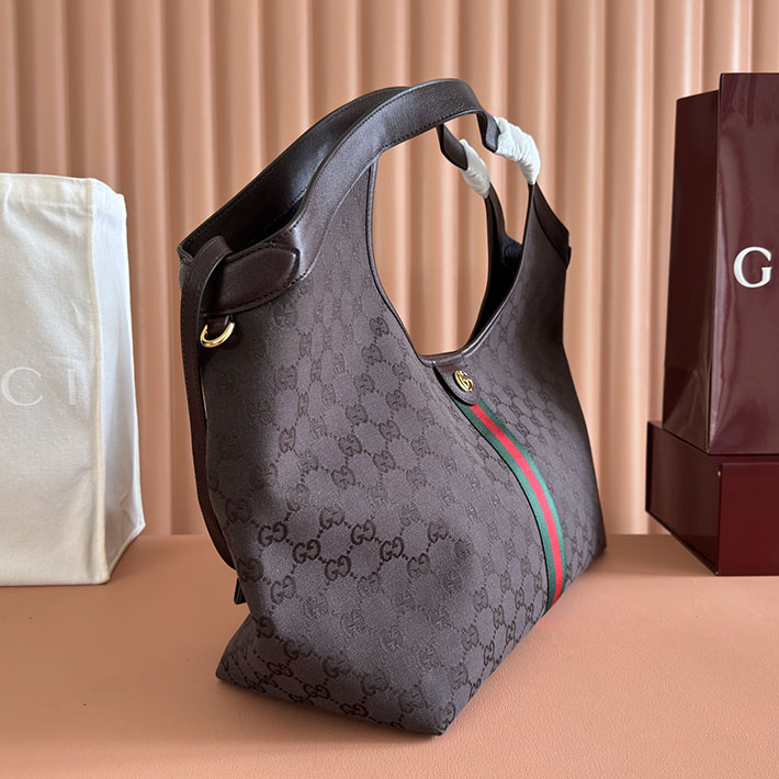 グッチ直営アウトレット店 GUCCI ジリオ ラージ トートバッグ ダークブラウン 853971 FAF3Y 2155 グッチ トートバッグ 新作 2026 - 画像 (8)