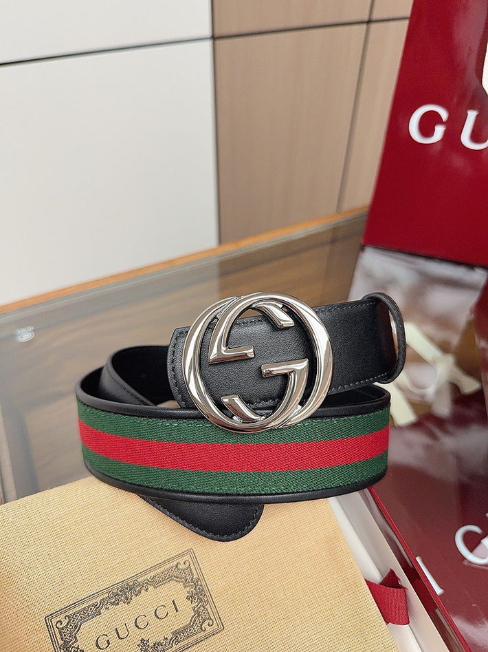 グッチ直営アウトレット店 Gucci インターロッキングG バックル付き リバーシブル レザー ベルト 849862 CWLST 2054 グッチ ベルト メンズ アウトレット - 画像 (9)