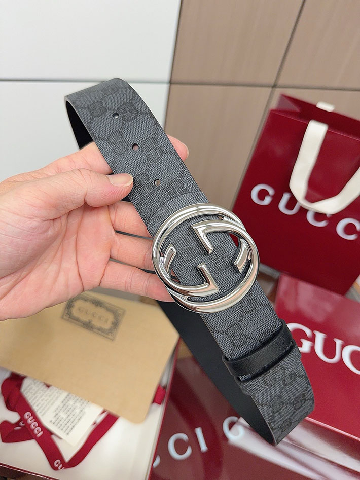 グッチ直営アウトレット店 Gucci インターロッキングG バックル付き リバーシブル レザー ベルト 2634282 グッチ ベルト アウトレット 価格 - 画像 (6)