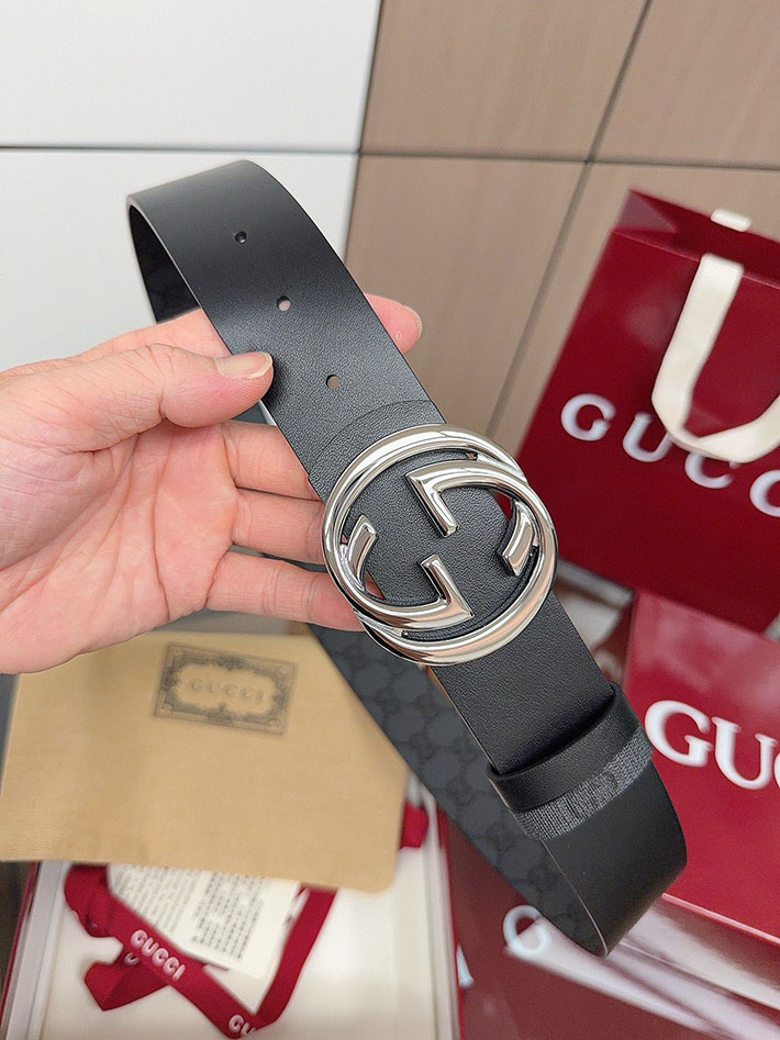 グッチ直営アウトレット店 Gucci インターロッキングG バックル付き リバーシブル レザー ベルト 2634282 グッチ ベルト アウトレット 価格 - 画像 (5)