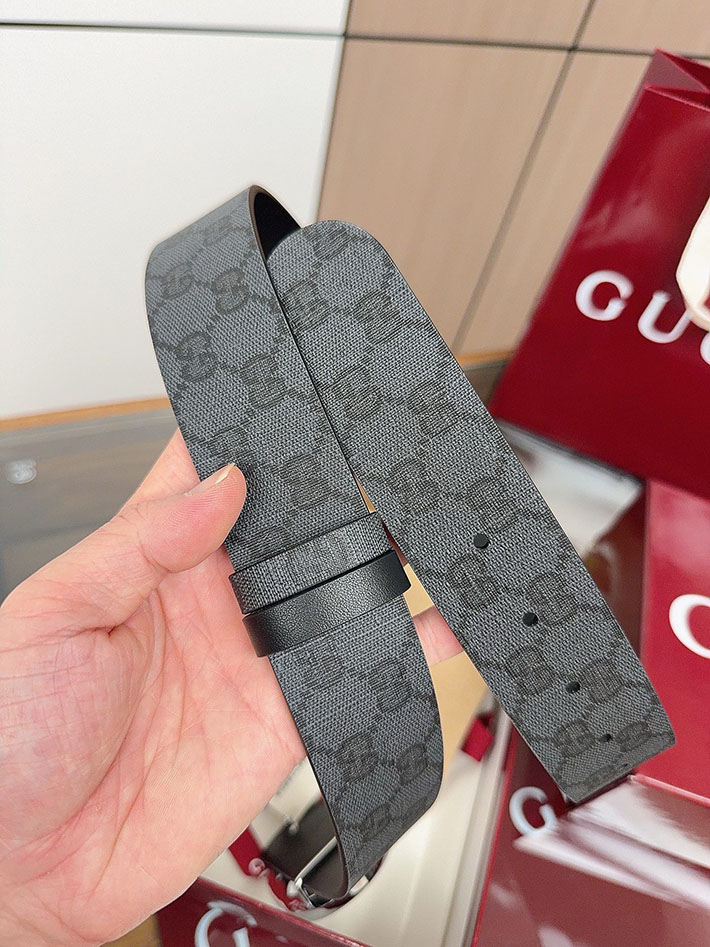 グッチ直営アウトレット店 Gucci インターロッキングG バックル付き リバーシブル レザー ベルト 2634282 グッチ ベルト アウトレット 価格 - 画像 (4)