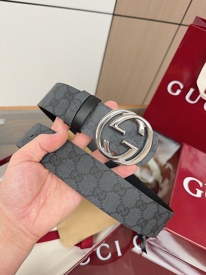 グッチ直営アウトレット店 Gucci インターロッキングG バックル付き リバーシブル レザー ベルト 2634282 グッチ ベルト アウトレット 価格 - 画像 (2)