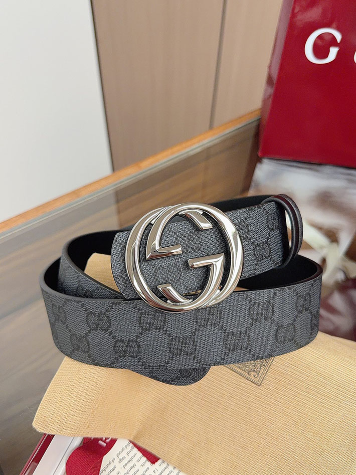 グッチ直営アウトレット店 Gucci ベルト GGスプリームキャンバス インターロッキングG バックル 2634291 グッチ ベルト メンズ ビジネス - 画像 (9)