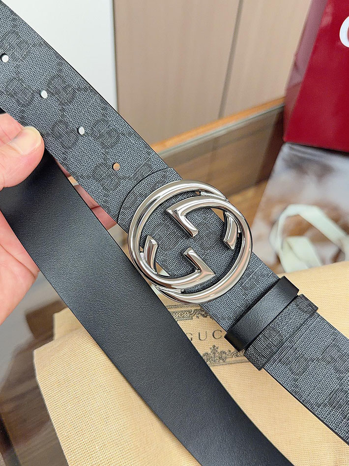 グッチ直営アウトレット店 Gucci ベルト GGスプリームキャンバス インターロッキングG バックル 2634291 グッチ ベルト メンズ ビジネス - 画像 (7)