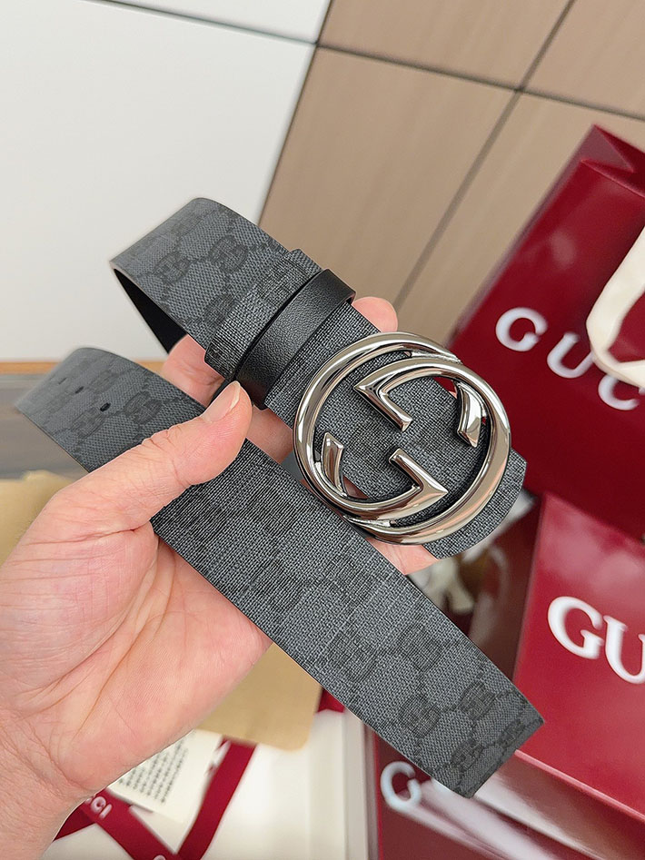 グッチ直営アウトレット店 Gucci ベルト GGスプリームキャンバス インターロッキングG バックル 2634291 グッチ ベルト メンズ ビジネス - 画像 (2)