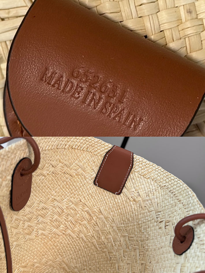 最高級ロエベスーパーコピー LOEWE アナグラム バスケットバッグ ミディアム ナチュラル/タン AABKT43X09-2435 ロエベ トートバッグ 人気 - 画像 (2)