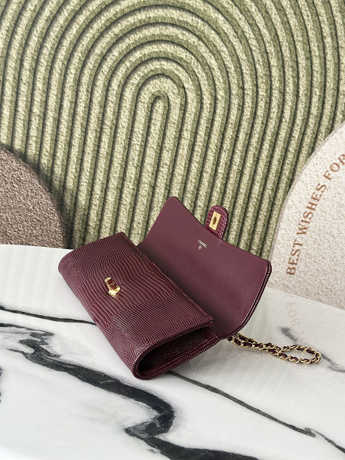 シャネル 新作バッグ 2026 CHANEL チェーンクラッチ 2026新作 ダークバーガンディー AP5280-B24672-U8393 シャネルバッグ 人気ランキング - 画像 (4)
