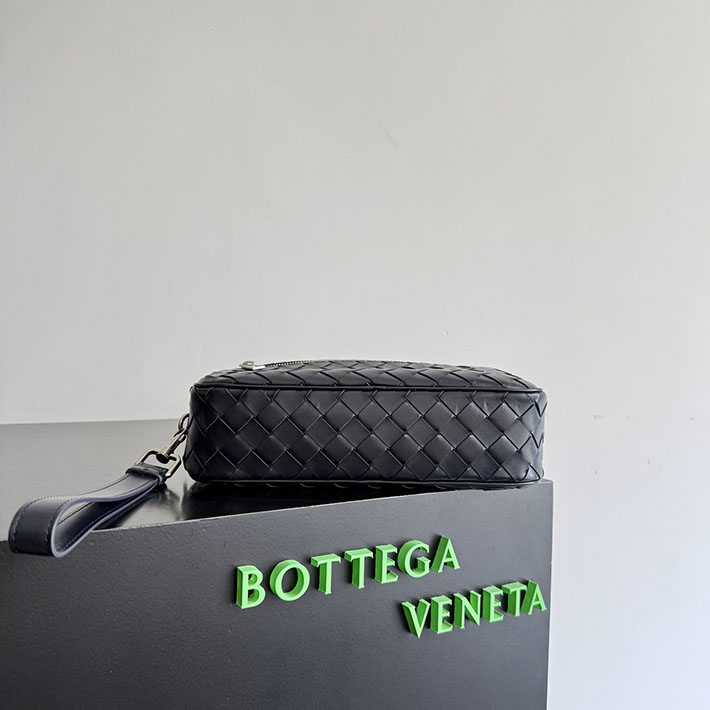 最高級ボッテガスーパーコピー Bottega Veneta イントレチャート リストレット ポーチ ブラック 777390V2HL18803 ボッテガ バッグ メンズ アウトレット - 画像 (7)