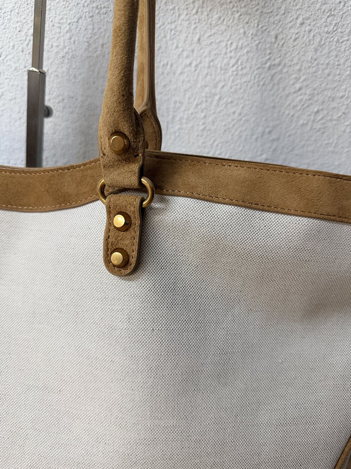 バレンシアガ バッグ 人気 レディース BALENCIAGA Le City ビーチ トートバッグ ミディアム ベージュ/キャメル 8664682ACO59226 バレンシアガ トートバッグ ナイロン - 画像 (7)