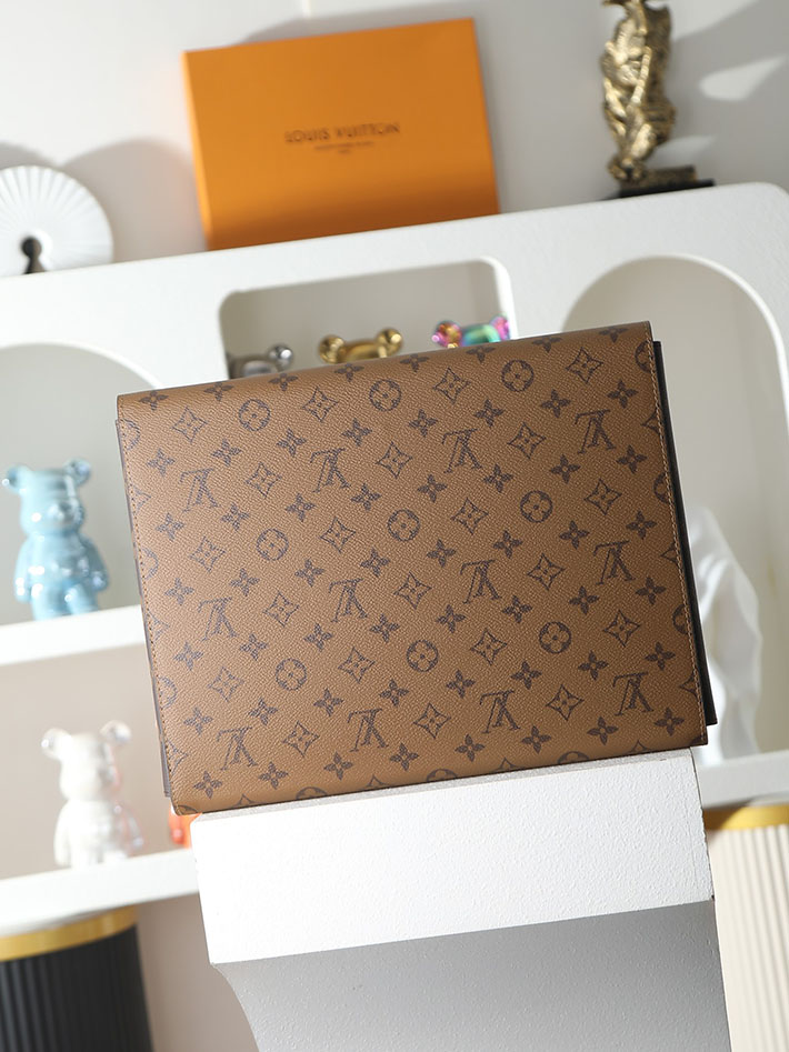 ルイヴィトン バッグ 新作 Louis Vuitton フォルダー・マーク メンズ ブラウン GI1138 ルイヴィトン ビジネスバッグ モノグラム - 画像 (9)