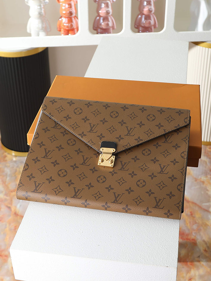 ルイヴィトン バッグ 新作 Louis Vuitton フォルダー・マーク メンズ ブラウン GI1138 ルイヴィトン ビジネスバッグ モノグラム - 画像 (8)