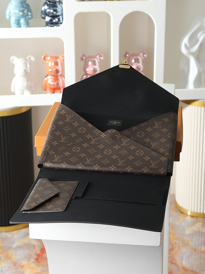 ルイヴィトン バッグ 新作 Louis Vuitton フォルダー・マーク メンズ ブラウン GI1138 ルイヴィトン ビジネスバッグ モノグラム - 画像 (4)
