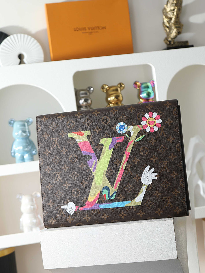 ルイヴィトン バッグ 新作 Louis Vuitton LV x TM フォルダー・マーク メンズ ブラウン GI1306 ヴィトン ビジネスバッグ 人気 - 画像 (9)