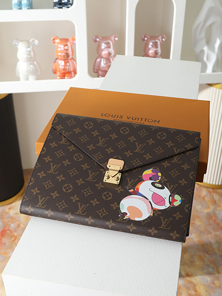 ルイヴィトン バッグ 新作 Louis Vuitton LV x TM フォルダー・マーク メンズ ブラウン GI1306 ヴィトン ビジネスバッグ 人気 - 画像 (8)
