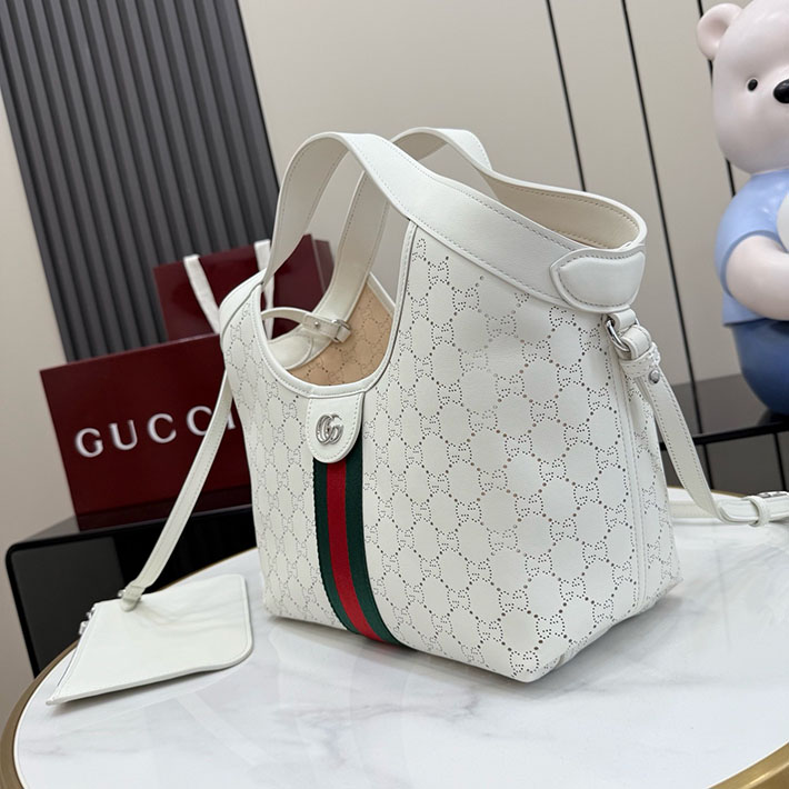グッチ直営アウトレット店 GUCCI ジリオ スモール トートバッグ ホワイト 860845 AAG3J 9252 グッチ トートバッグ アウトレット - 画像 (9)